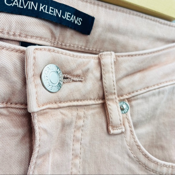 Calvin Klein pink Jeans high rise summer stylish boho cute gentle street wear - Picture 2 of 8